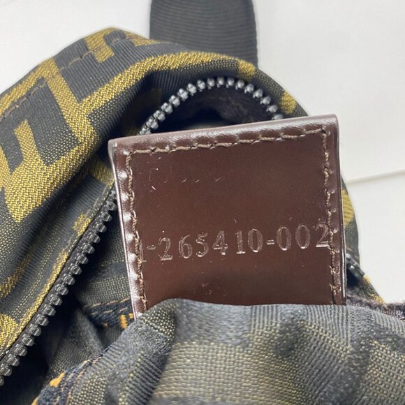 FENDI Zucca Mini Baguette Tote Bag Rare - Picture 9 of 14